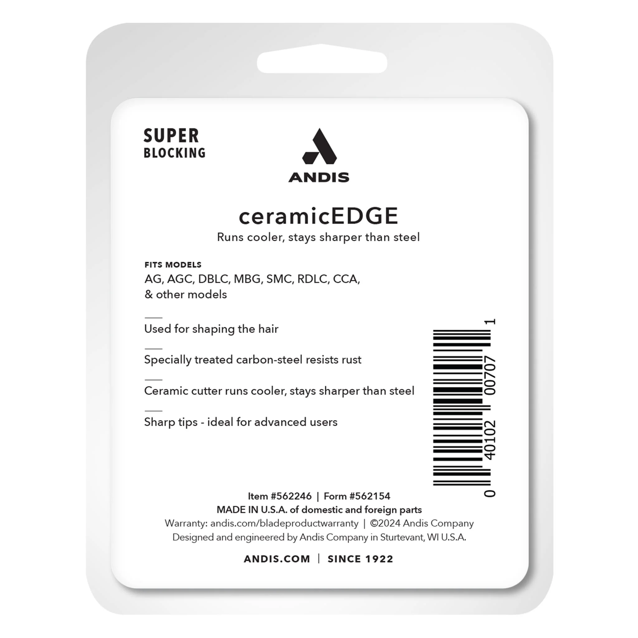 Andis® CeramicEdge® Super Blocking Blade - Image 3