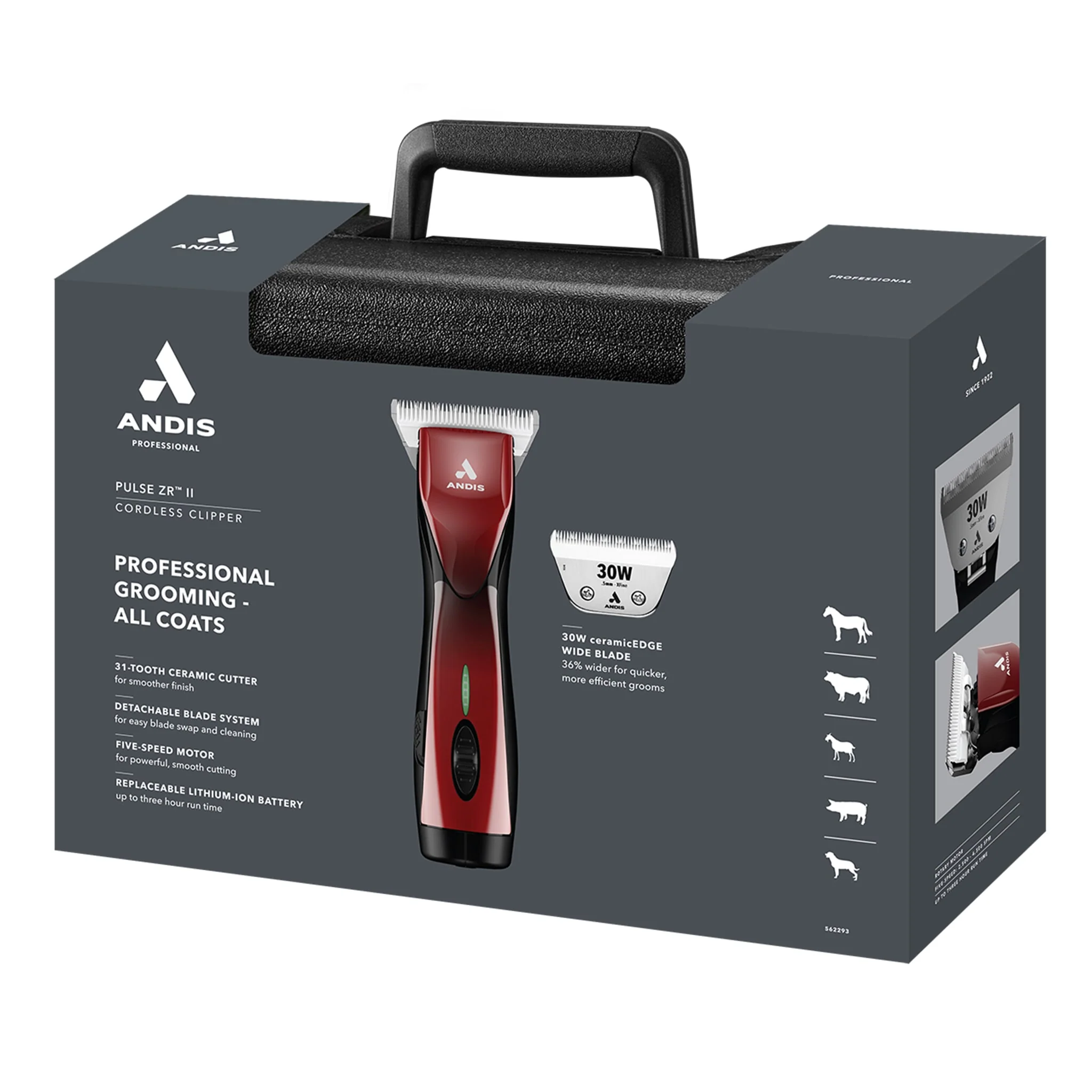 Andis® Pulse ZR™ II Wide Blade Cordless Clipper - Image 8