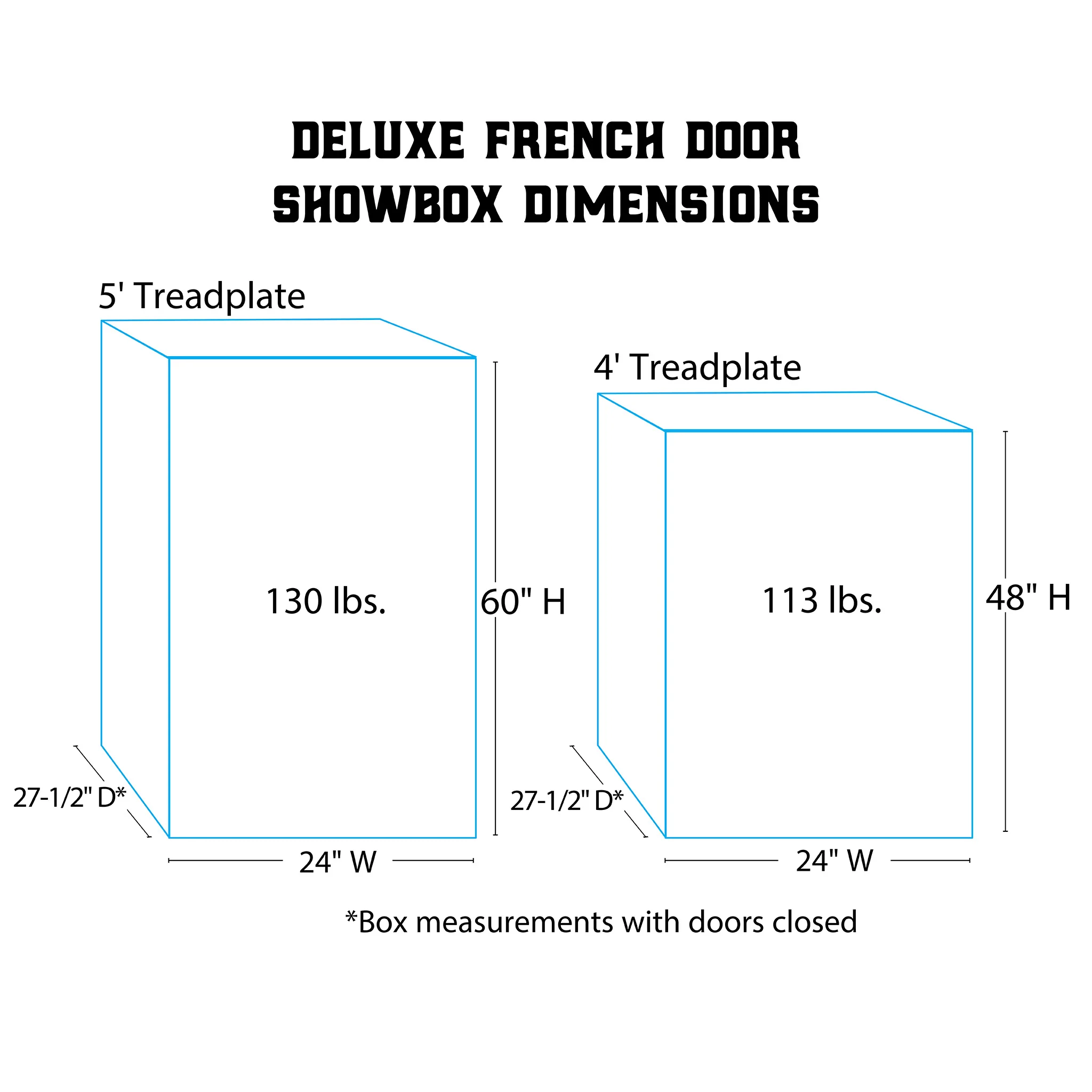 French Door Show Box, 4' - Image 3