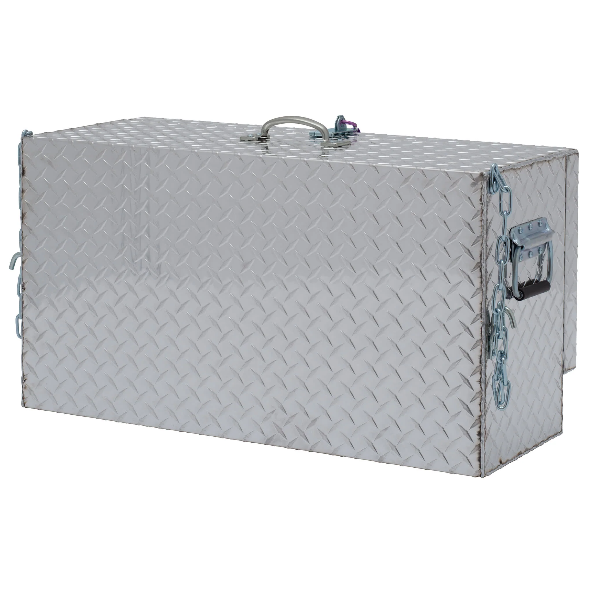 Mini Deep Hanging Show Box, Aluminum Treadplate - Image 4