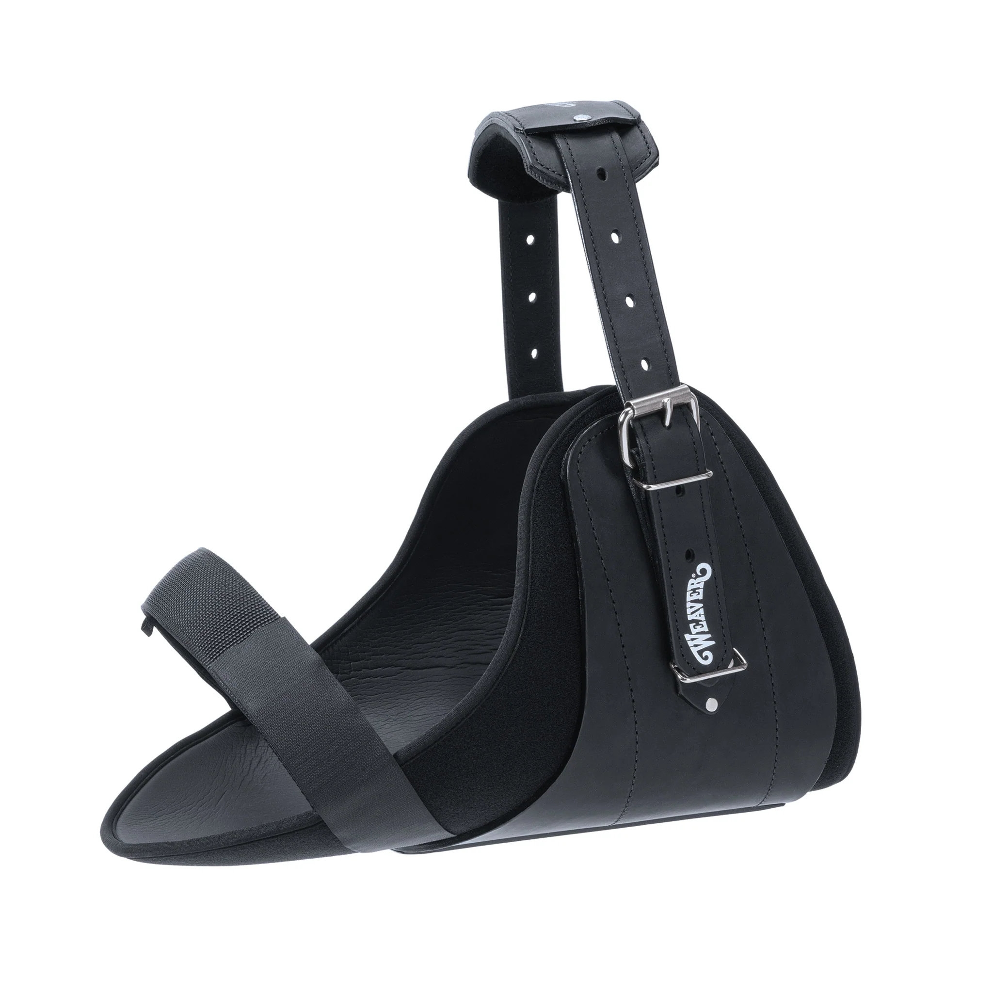 Neck Sweat System, Black Leather with SBR Neoprene Liner, Black, Large
