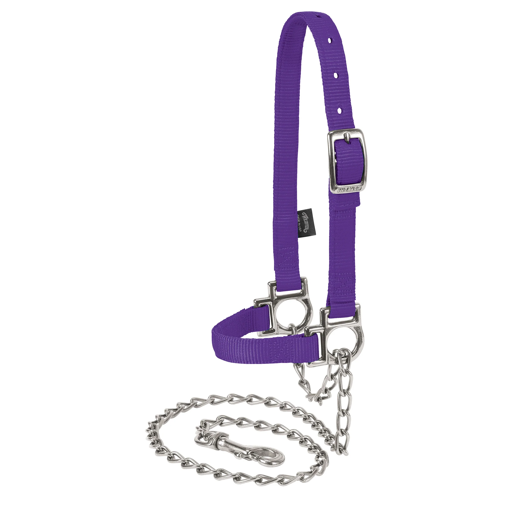 Nylon Adjustable Sheep Halter with Chain Lead - Image 3