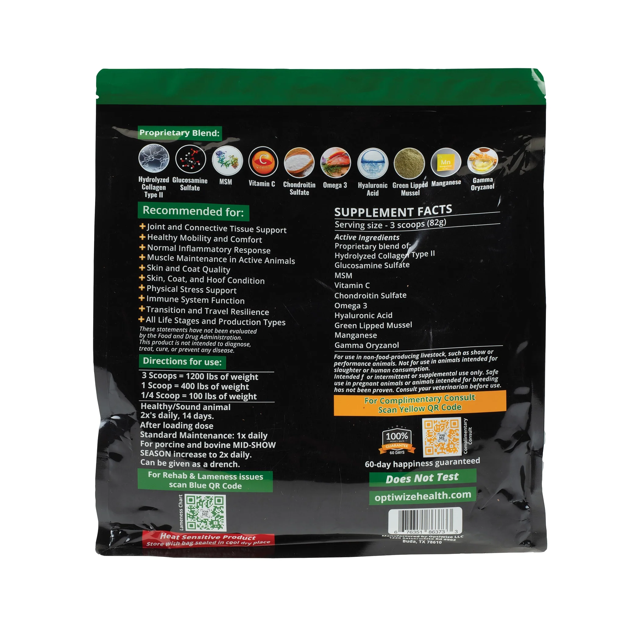 OptiWize Collagen +Plus Livestock Joint Supplement - Image 3