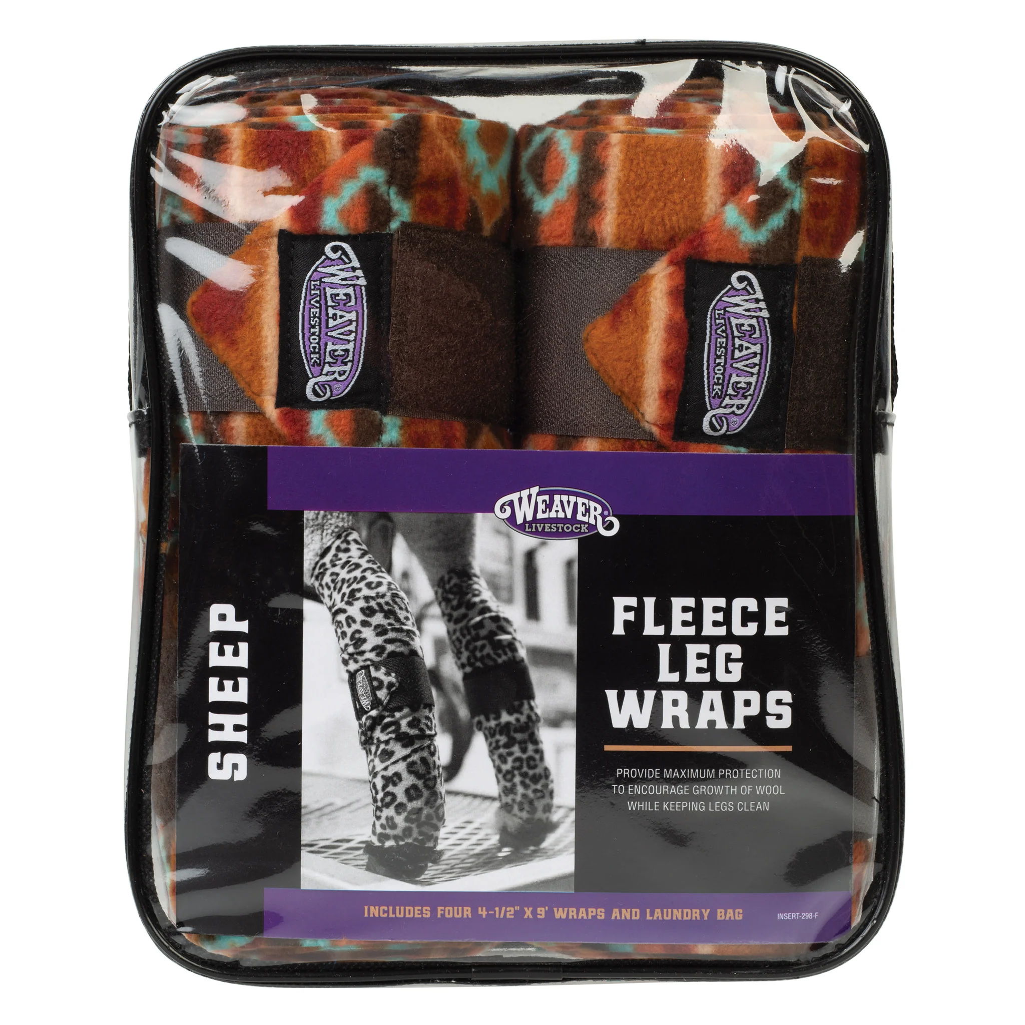 Sheep Fleece Leg Wraps, 4-1/2" x 9', 4 Pack - Image 13