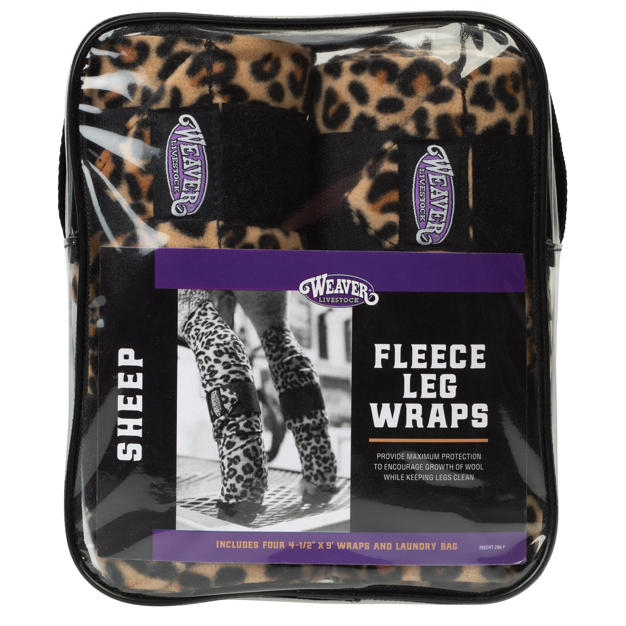 Sheep Fleece Leg Wraps, 4-1/2" x 9', 4 Pack - Image 5