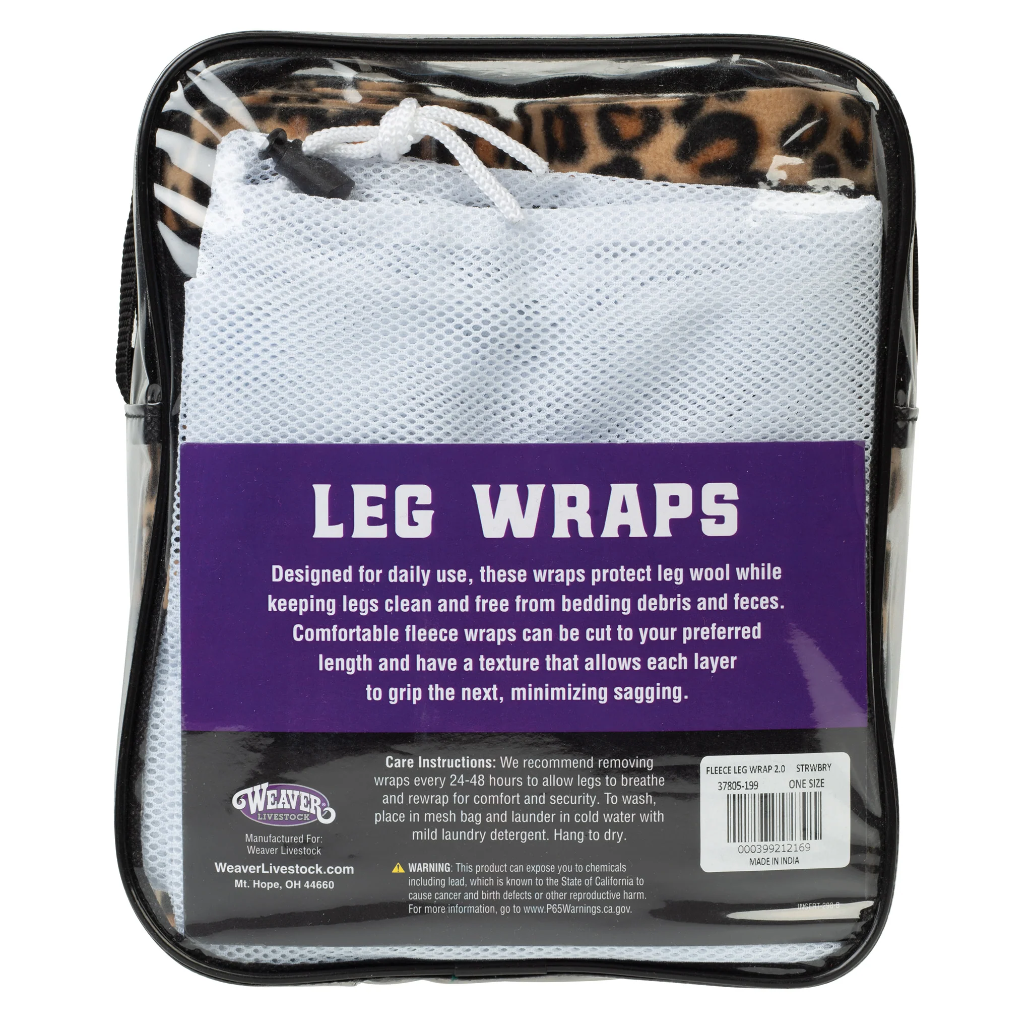 Sheep Fleece Leg Wraps, 4-1/2" x 9', 4 Pack - Image 6
