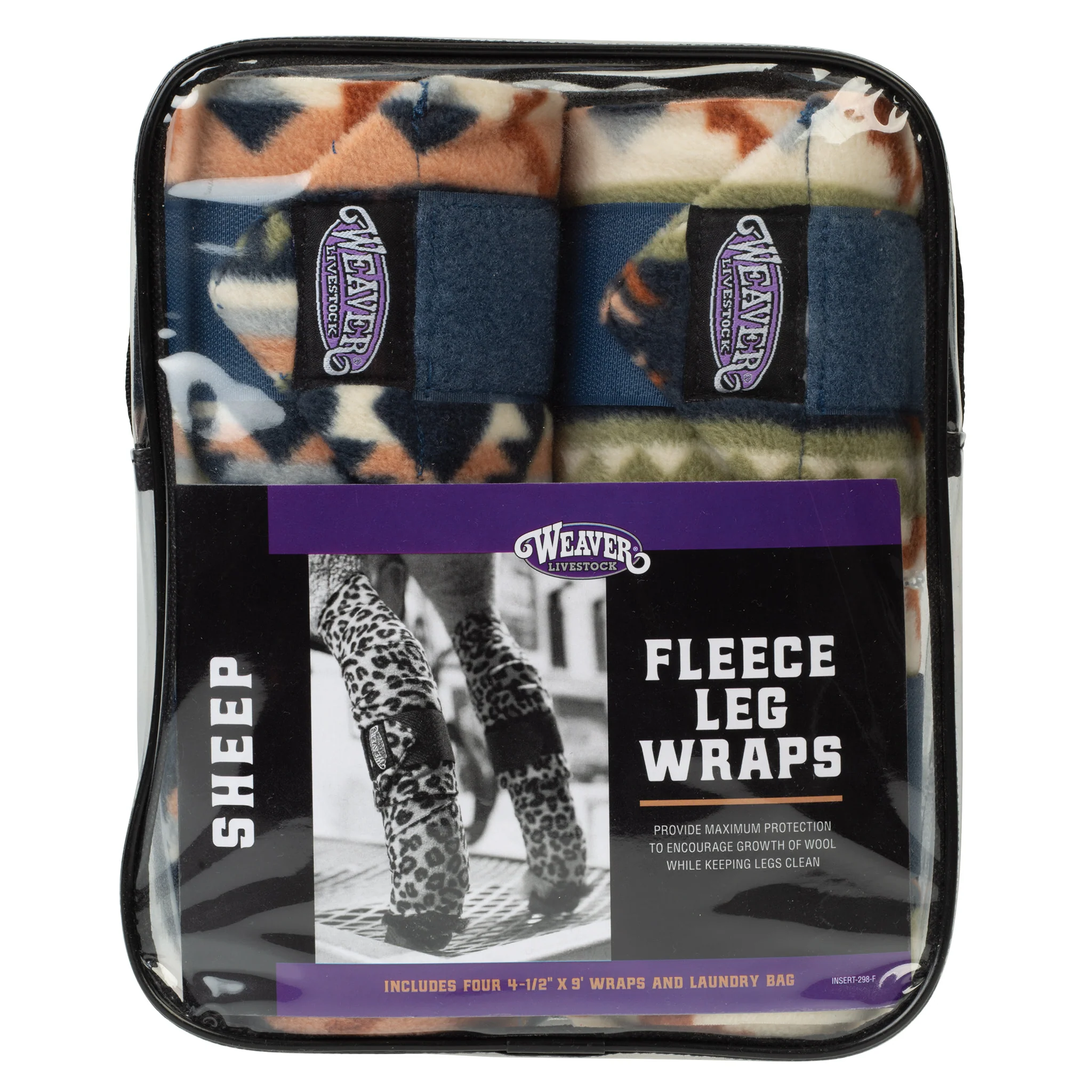 Sheep Fleece Leg Wraps, 4-1/2" x 9', 4 Pack - Image 9